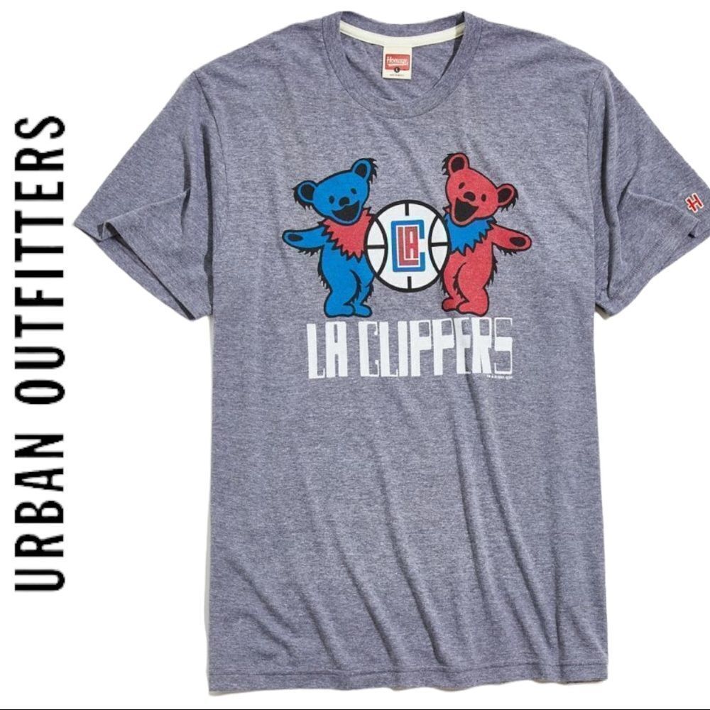 NEW HOMAGE X Grateful Dead X Urban Outfitters UO NBA Los Angeles Clippers Tee L